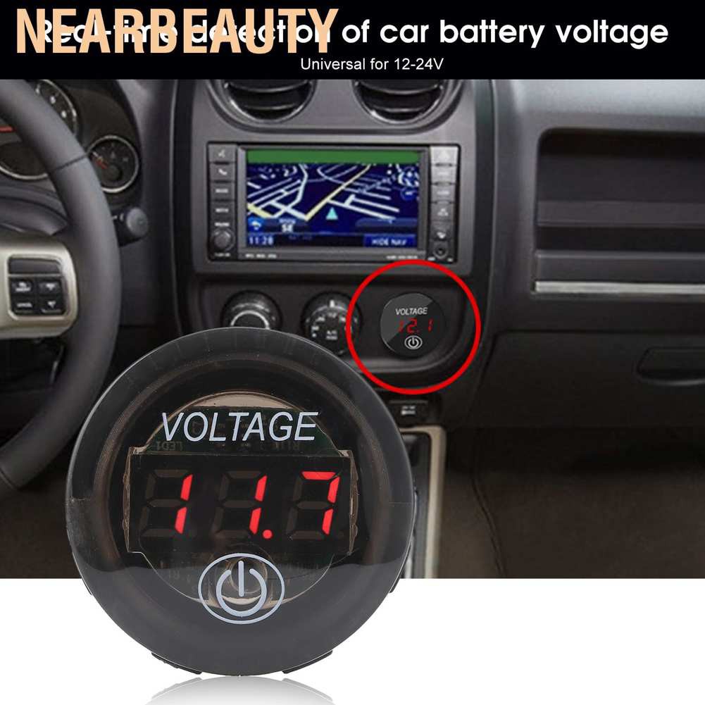 DC Vôn Kế Điện Tử Có Đèn Led Hiển Thị 12 24v