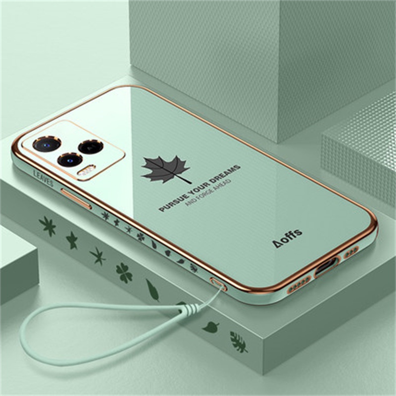 Ốp Điện Thoại Silicon Mềm Họa Tiết Lá Phong Dành Cho VIVO Y21s Y21 2021 Y33s V20 V21 Y20 Y20i Y11 Y15 Y17 Y19 Y20 Y20s y30 y50 Y12