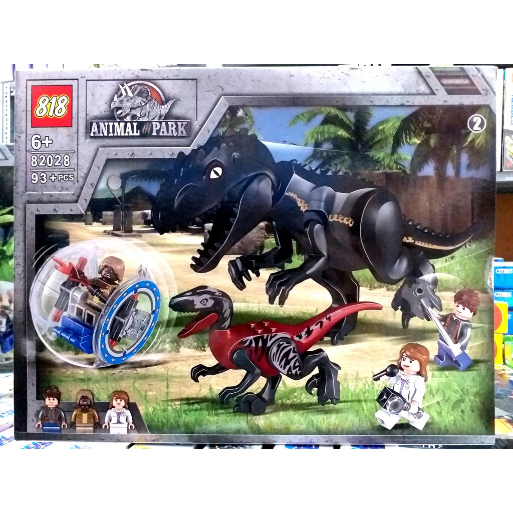 Lego  82028 (MẪU 2)khủng long bạo chúa ĐEN đồ chơi lắp ráp ghép hình thông minh phát triển trí tuệ