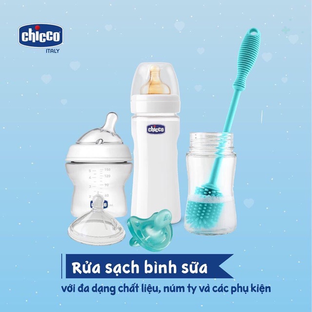 Cọ rửa bình sữa và phụ kiện silicone Chicco