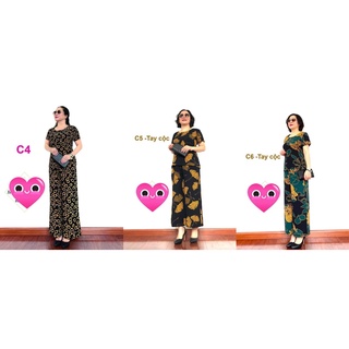 Bộ đồ Trung niên cho Bà cho Mẹ - Áo lụa hàn châu Quần tơ Cao Cấp