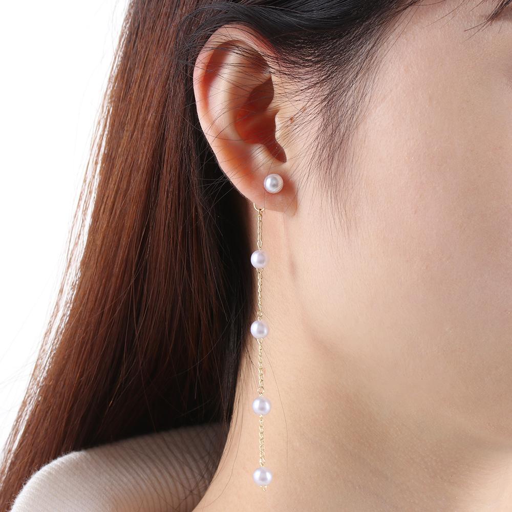 XIANTIN Hoa Tai Dáng Dài Đính Ngọc Trai Thiết Kế Thanh Lịch