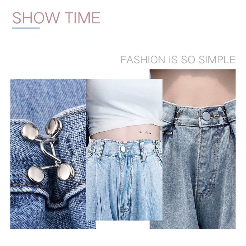 【kifli】 Khoá Điều Chỉnh Lưng Quần Jean Không Cần Cài Nút