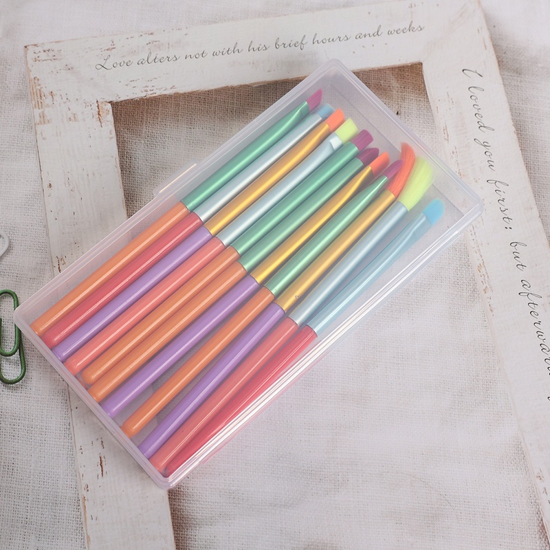 Hộp Nhựa Trong Suốt Sức Chứa Lớn Dùng Một Lần Đựng Bút/ Trang Sức/ Hạt Làm Móng Tay Có Nắp Đậy