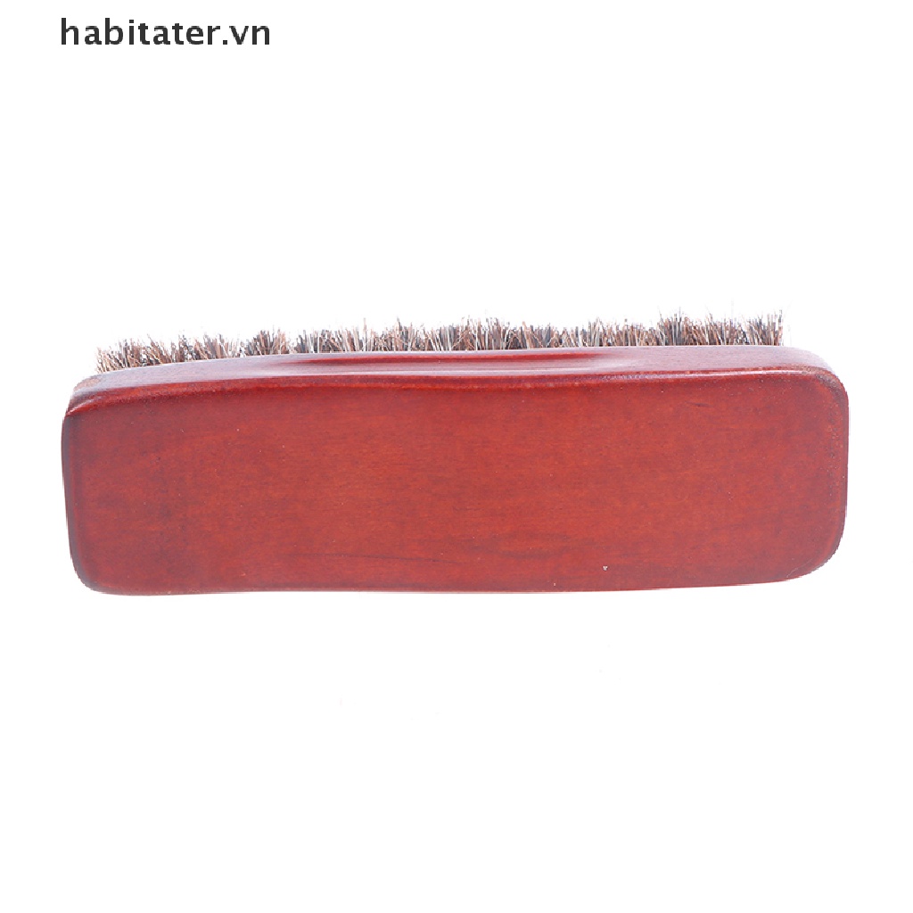 Bàn chải đánh bóng làm sạch giày bằng gỗ và lông ngựa thiên nhiên