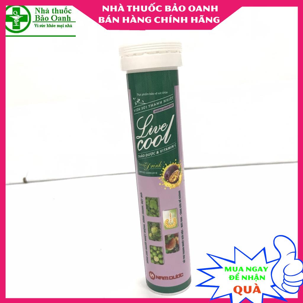 Viên Sủi Thanh Nhiệt Live Cool - Hỗ Trợ Thanh Nhiệt Giải Độc Mát Gan Tăng Sức Đề Kháng Tuýp 16 Viên