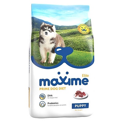 (Gói 400g) Thức Ăn Hạt Maxime Elite Cho Chó Con &amp; Chó Trưởng Thành - Vị Bò, Gà &amp; Sữa Thơm Ngon Bổ Dưỡng