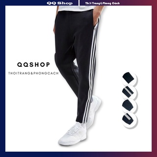 Quần thể thao nam joger 3 sọc chất liệu poly cao cấp dày dặn form dáng trẻ trung - QQ SHOP