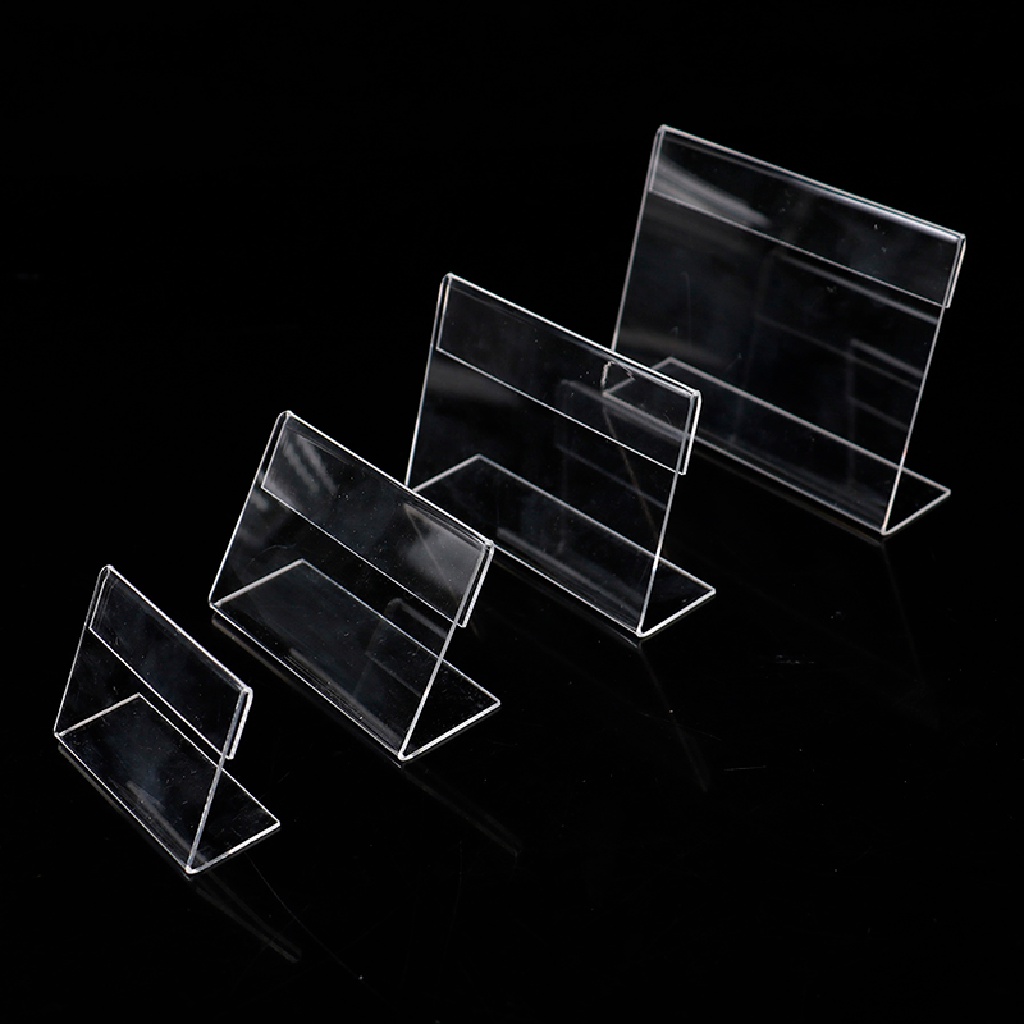 Bộ 5 Khung Gắn Thẻ Ghi Giá Tiền Bằng Acrylic Tiện Dụng