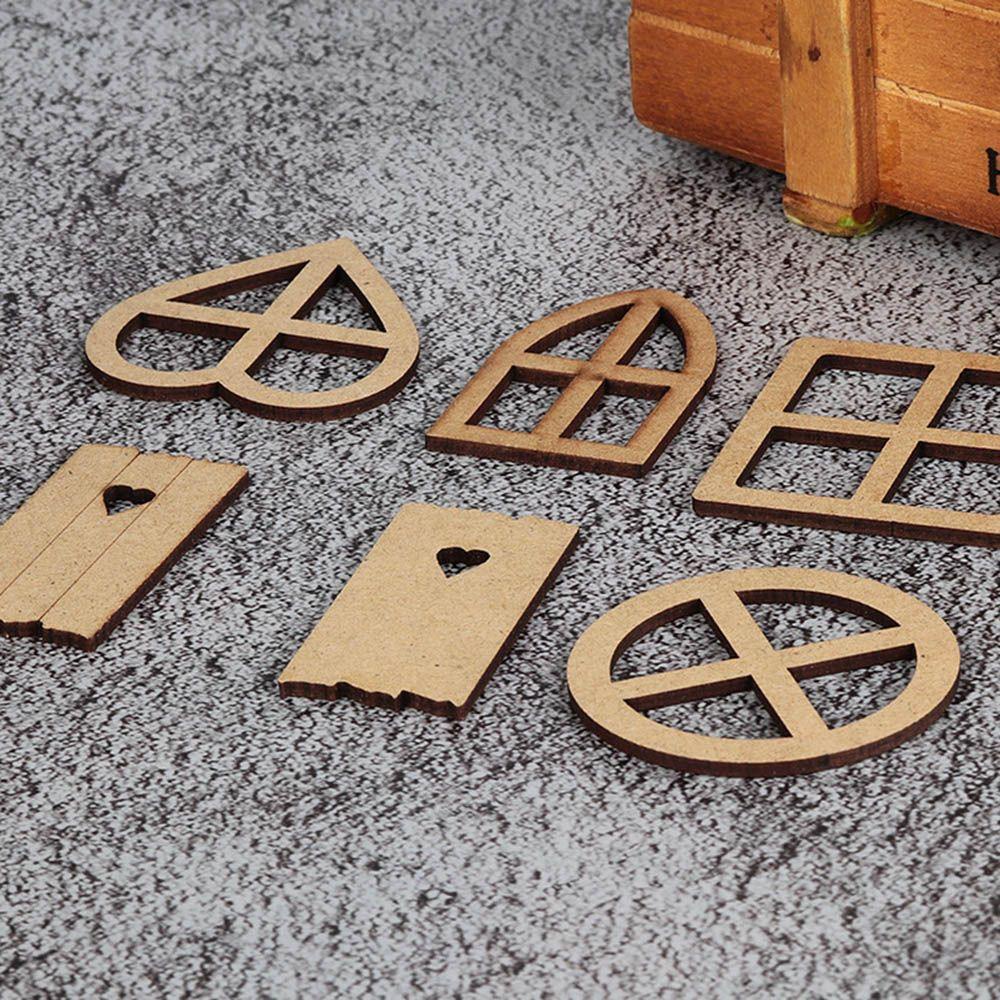 Phụ Kiện Trang Trí Sổ Lưu Niệm Bằng Gỗ Chưa Hoàn Thành DIY