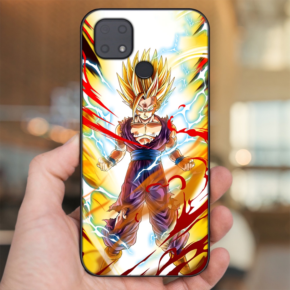 Ốp lưng Xiaomi Redmi 10C viền đen in hình Gohan Dragon Ball
