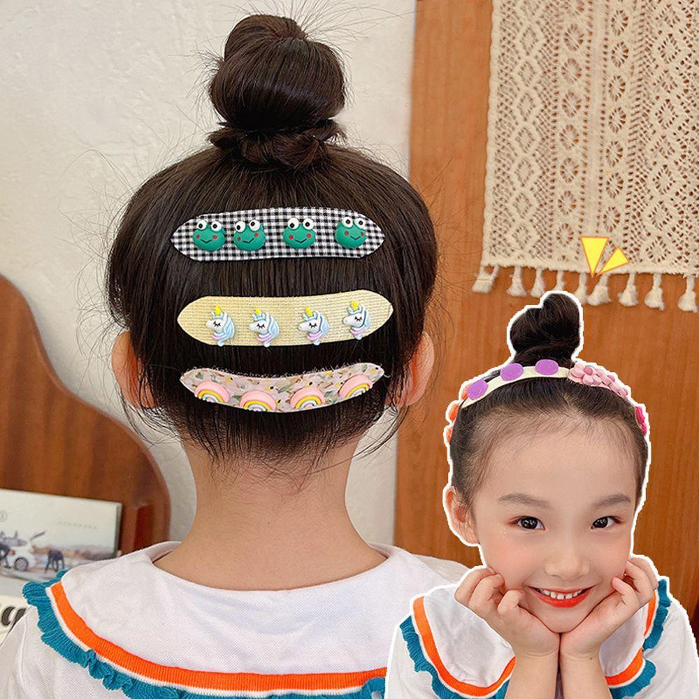 Ralph Kẹp Tóc Dạng Gập Bằng Vải In Họa Tiết Hoa / Động Vật / Trái Cây / Kẻ