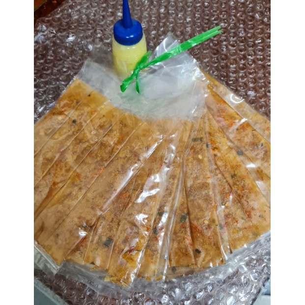 10 bịch Dẻo Tôm Cuộn Hành Phi Tặng kèm chai bơ