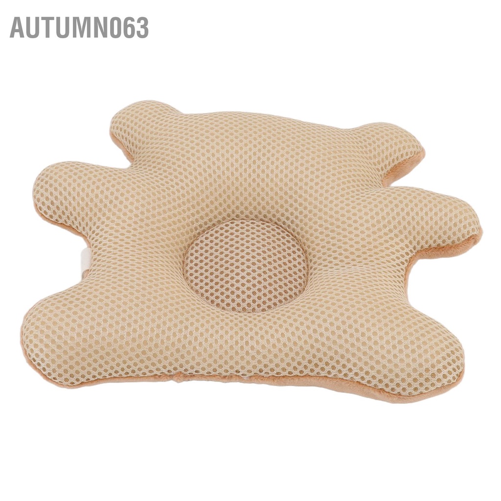 Autumn063 Gối định hình đầu trẻ em mềm mại thoáng khí Phòng ngừa hội chứng bằng cho sơ sinh từ 0 đến 1 tuổi