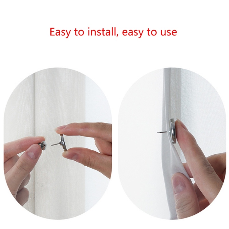 Aoto Bộ 4 Kẹp Rèm Cửa Chống Rò Rỉ Ánh Sáng