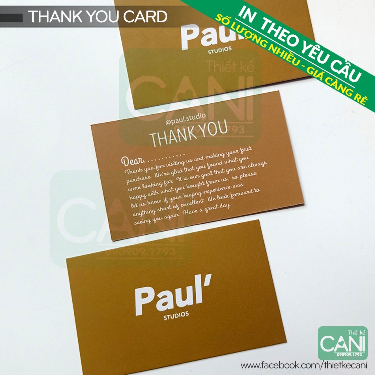 500c In theo yêu cầu Card thank you Voucher Nailbox Thiệp cảm ơn  Phiếu quà tặng Phiếu Giảm giá Thẻ liệu trình Nail box
