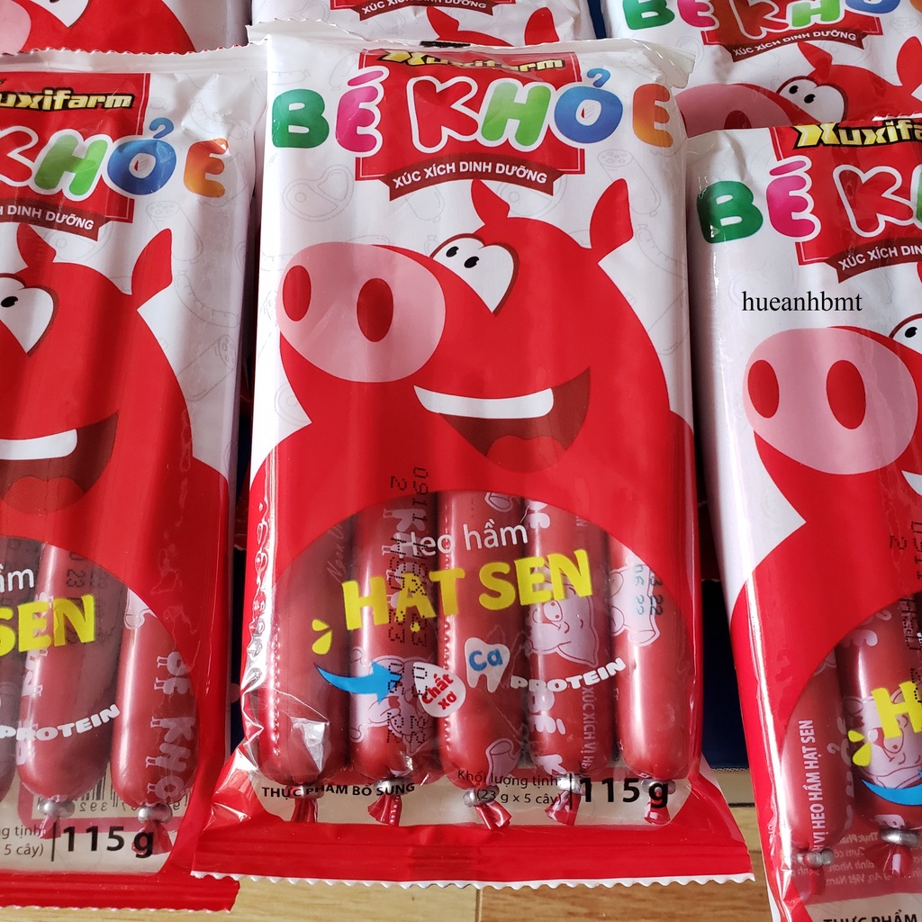 Xúc xích Bé Khoẻ ngon ơi là ngon vị heo hầm 115g