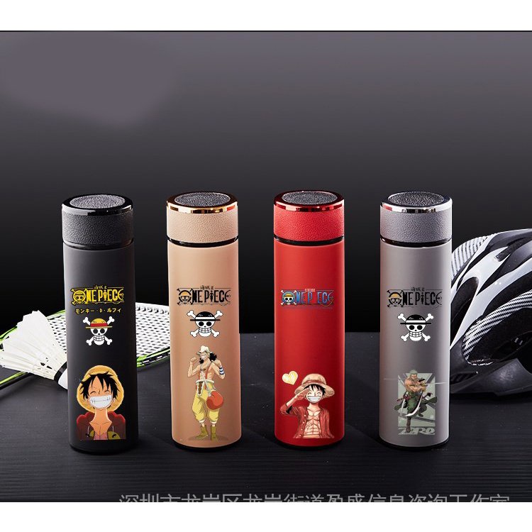 Bình Nước Giữ Nhiệt Bằng Thép Không Gỉ Hình One piece Và Naruto Cực Kỳ Dễ Thương