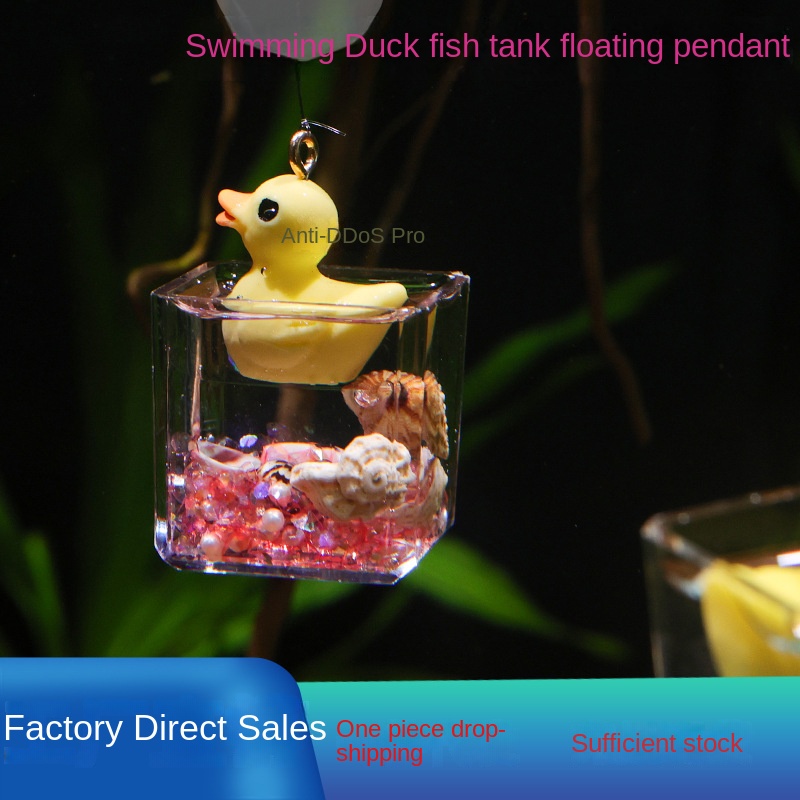 Quả Bóng Nổi Trang Trí Hồ Cá Hình Con Vịt Màu Xanh Dương