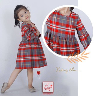 Váy caro đỏ mã 382