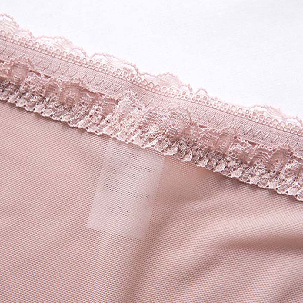 Quần Lót Cotton Không Đường May Màu Sắc Trơn Phối Ren Gợi Cảm Cho Nữ