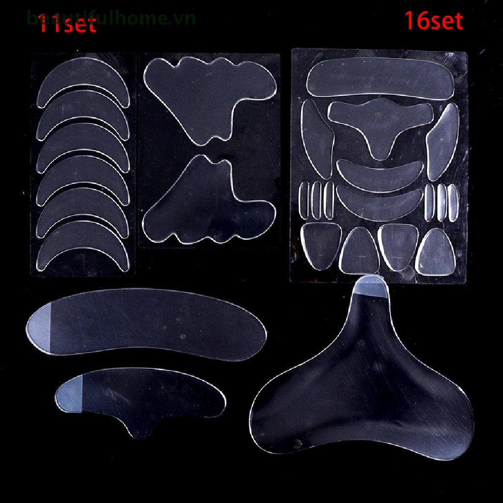 Set 11 / 16 Miếng Dán Silicone Chống Nếp Nhăn Cho Vùng Da Trán / Mắt