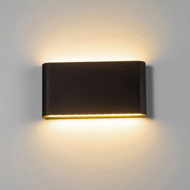 Đèn LED Gắn Tường Vỏ Nhôm IP65 12W Ánh Sáng Trắng Ấm Chống Nước Trang Trí Nội Thất Ngoài Trời