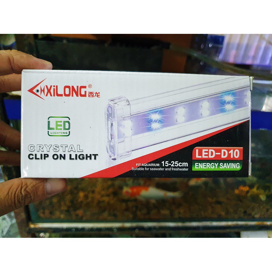 ĐÈN LED KẸP 1 BÊN HỒ CÁ XILONG D10 ĐẾN D30