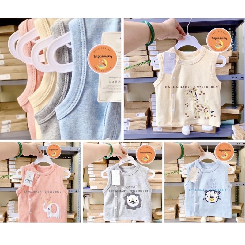 Áo gile Moon chất nỉ nhung mềm ấm, dày dặn mặc rét cho bé trai bé gái