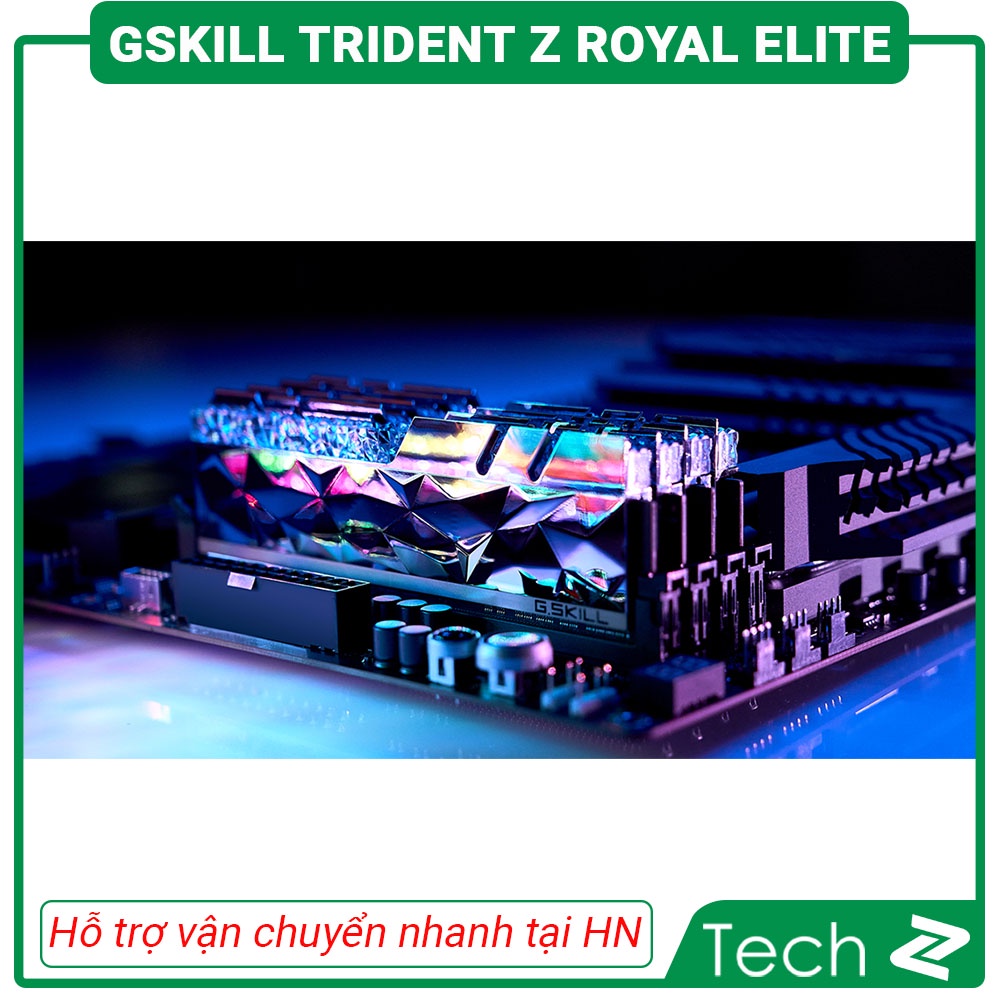 Ram Desktop Gskill Trident Z Royal Elite (F4-3600C16D-16GTESC) 16GB (2x8GB) DDR4 3600Mhz