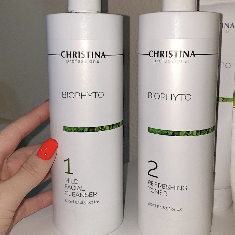 Sữa rửa mặt và toner sạch sâu Biophyto mild facial cleanser, refreshing toner