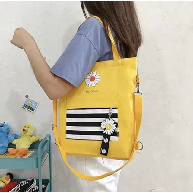 Túi Tote Vải Nữ  Túi Tote Đeo Chéo Nhiều Mẫu In Hình Cute Giá Tốt (không kèm móc khóa)