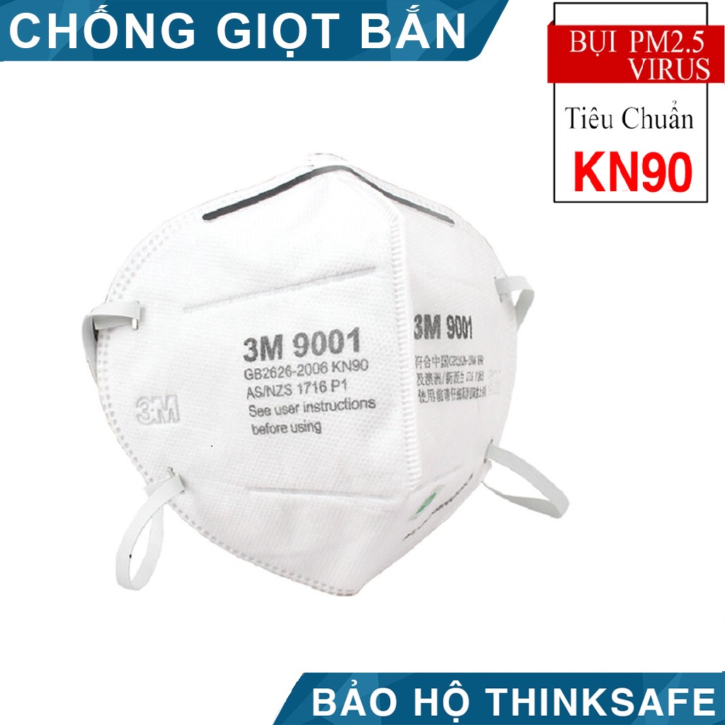 Mã SGTTC30K giảm 30K Khẩu trang y tế 3M 9001, 4 lớp kháng khuẩn, chống bụi