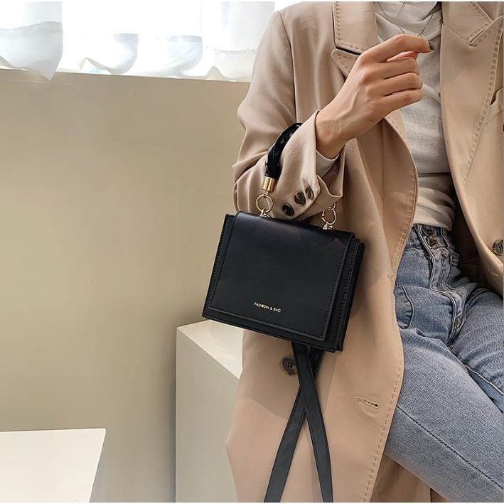 Túi xách nữ đeo chéo dáng vuông chất da mềm mịn phong cách Hàn Quốc Capucha T183