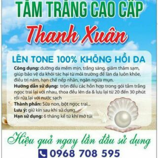 In tem nhãn  tắm trắng da body