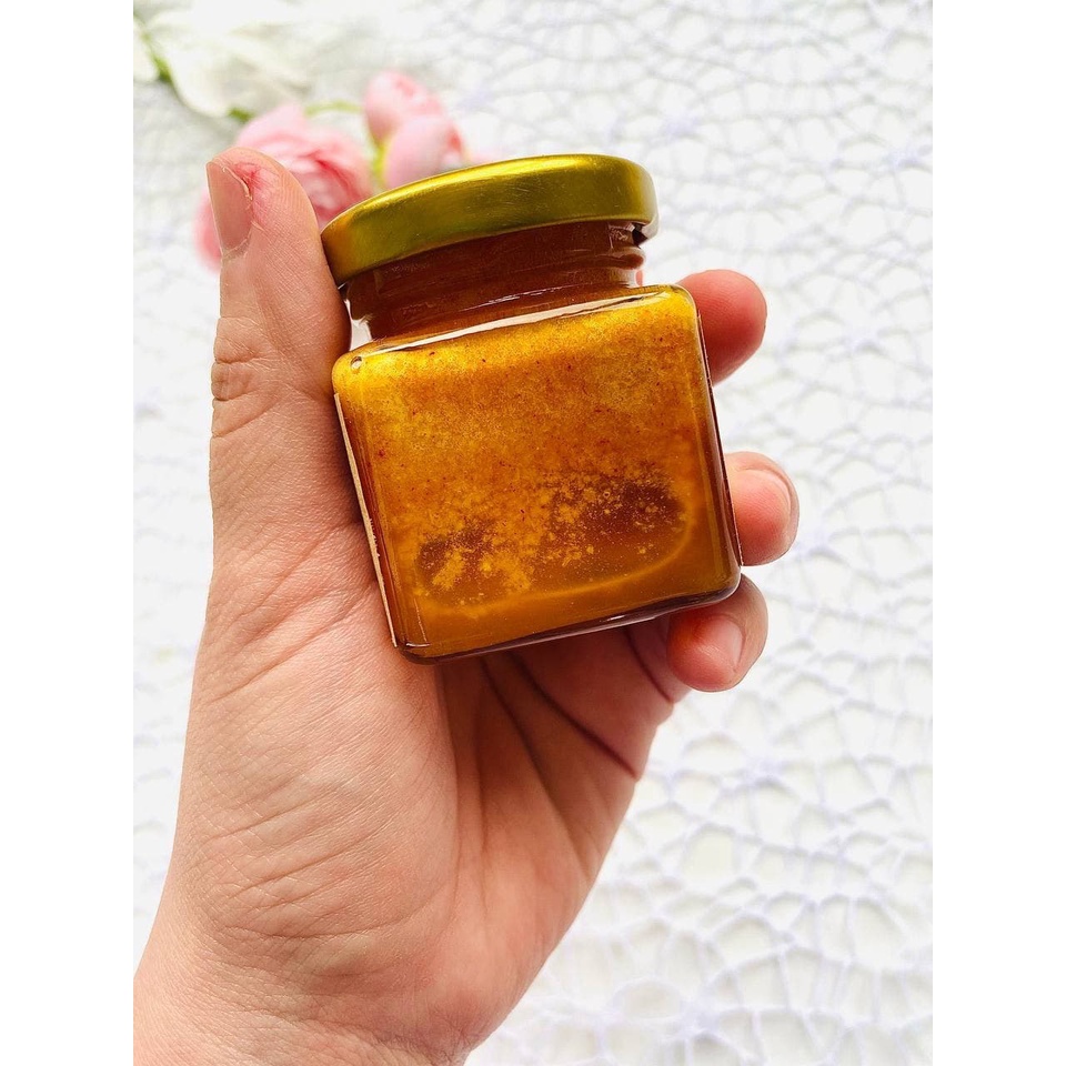 Mặt Nạ Mật Ong Saffron Yến Mạch hũ 50g Dưỡng Trắng Da Giảm Sạm Nám