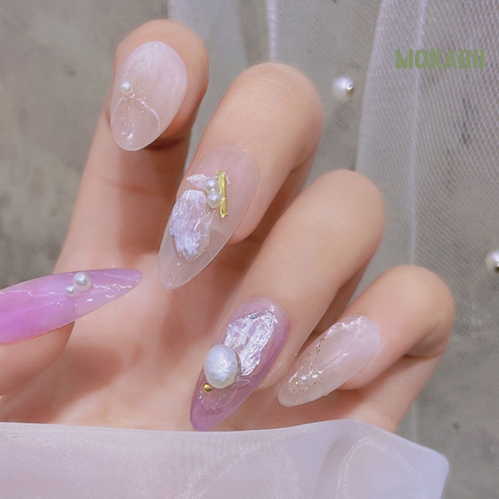 1 Hộp Phụ Kiện Trang Trí Móng Tay Hình Vỏ Sò Tự Nhiên Quyến Rũ Dành Cho Nữ