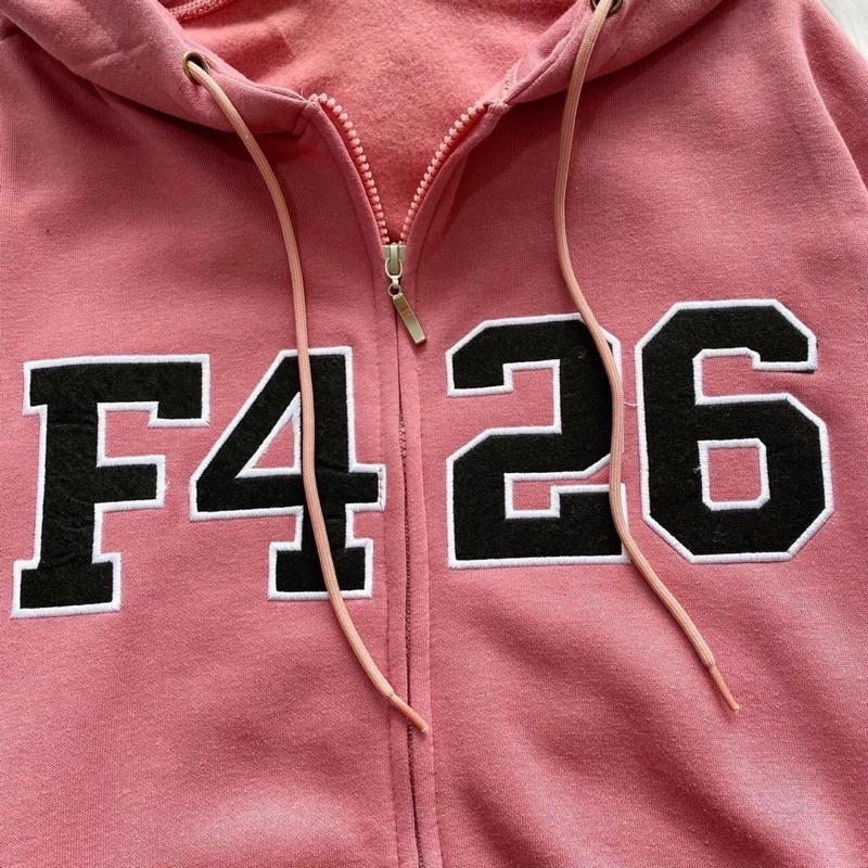 Áo Hoodie Zip F426 Form Rộng Tay Phồng Unisex Video Tự Quay