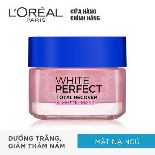 Mặt nạ ngủ dưỡng da trắng mượt đều màu L'Oreal Paris White Perfect 50ml