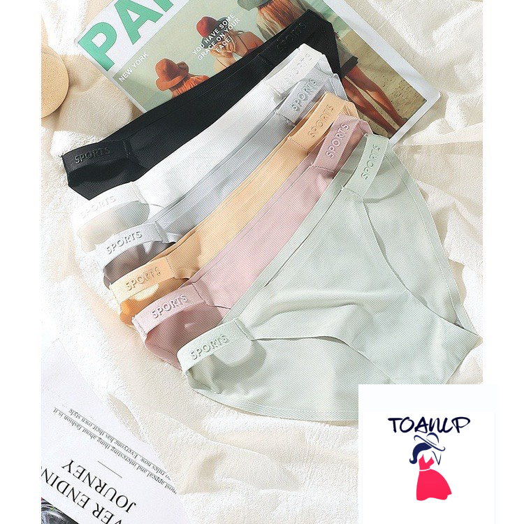 Quần lót nữ cotton tăm chữ SPORT thể thao hàng quảng châu siêu đẹp 9062 su