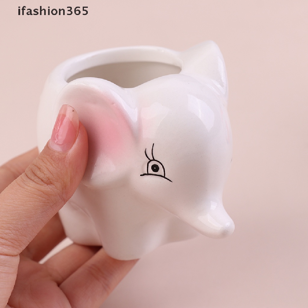 Chậu Hoa Bằng Gốm Sứ Hình Ngựa Vằn Hoạt Hình Phong Cách Bắc Âu ifashion365