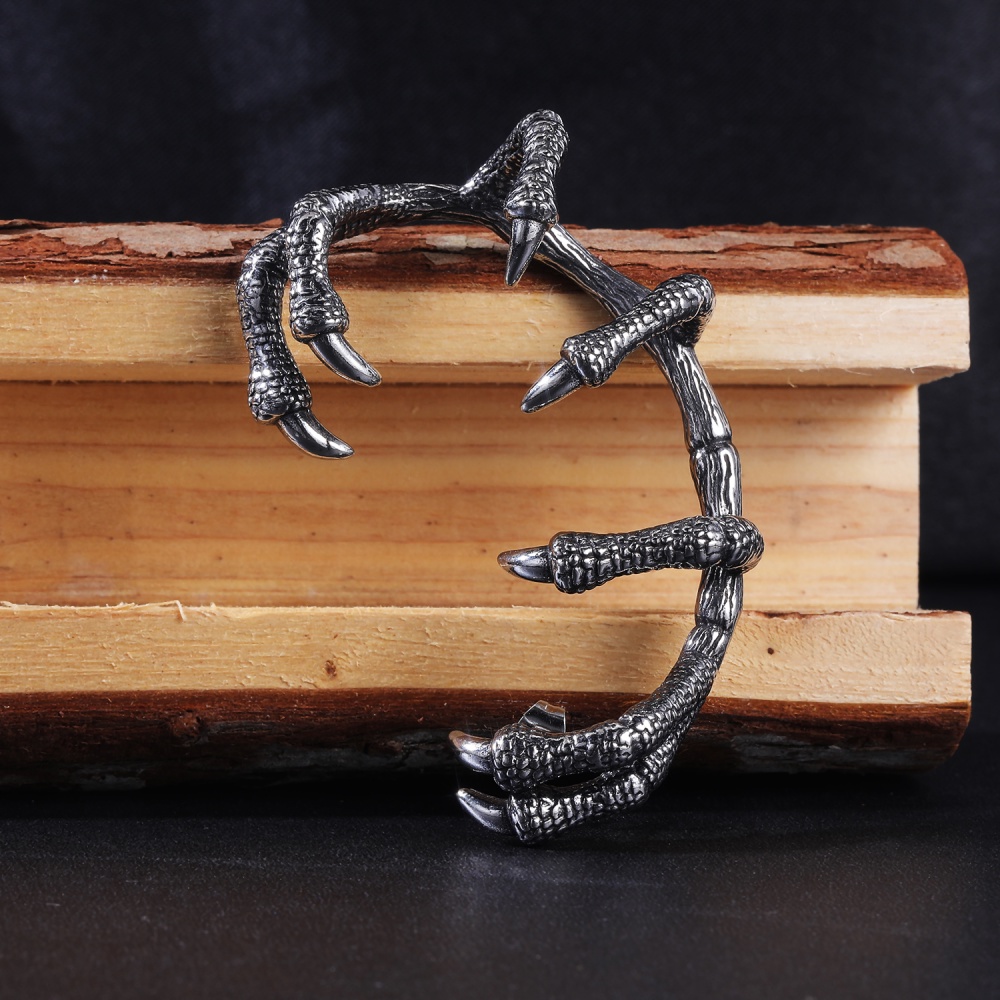 Khuyên Vành Tai Hình Móng Vuốt Rồng Bạch Tuộc Phong Cách Gothic Punk