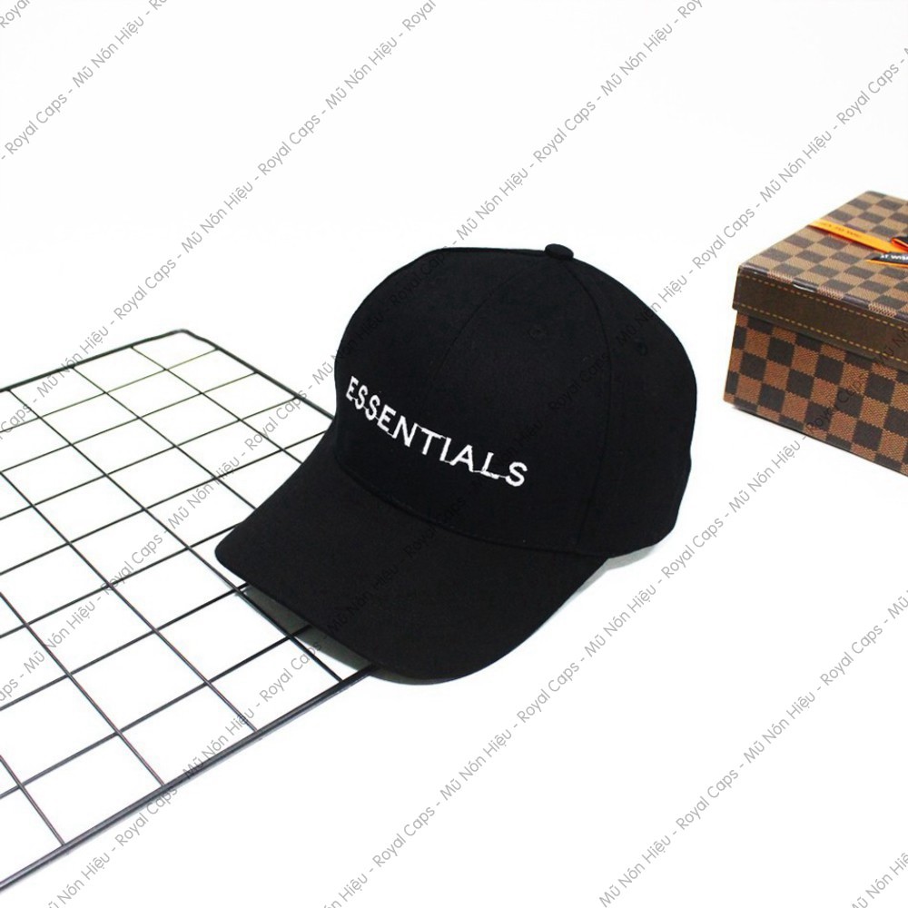 Mũ Lưỡi Trai Nón Lưỡi Trai Nam Nữ Essentials Đen Vải Kaki Nón Kết - Royal Caps