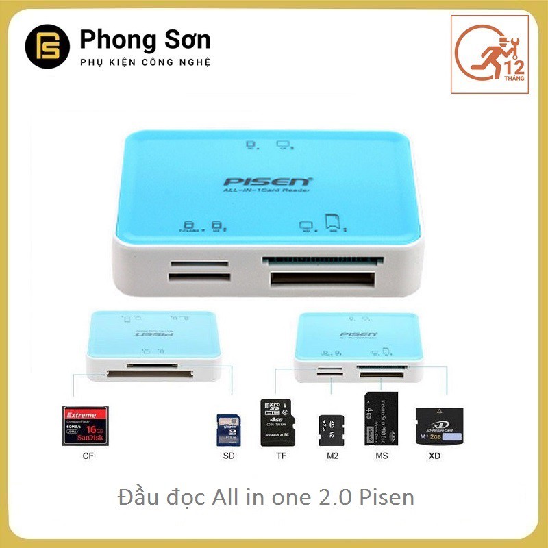 Đầu đọc all in one 2.0 Pisen | BigBuy360 - bigbuy360.vn