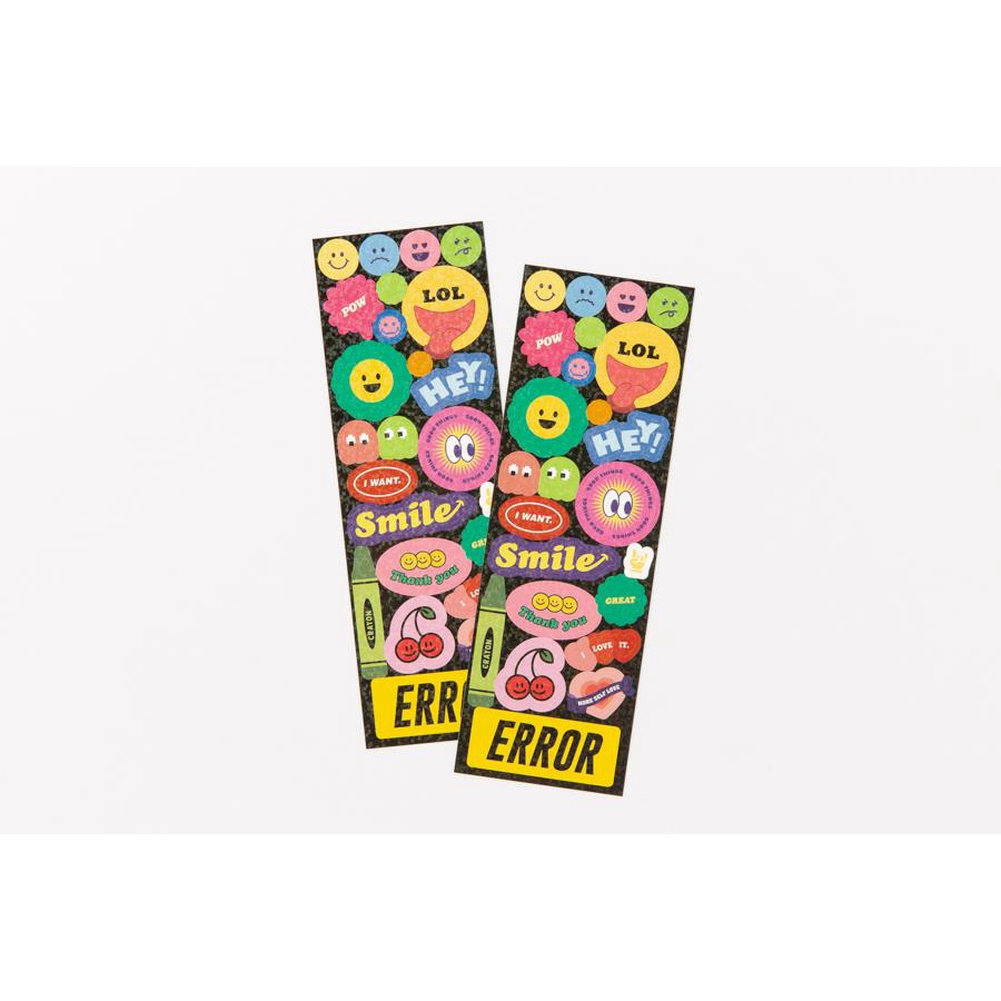 Set 2 Tấm Sticker ARTBOX Hàn Quốc Hình Emoticon Nổi Bật Độc Lạ