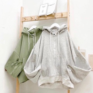Áo khoác zip trơn form lửng