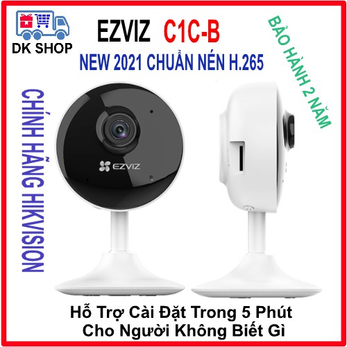 Camera Thông Minh IP Wifi (Hikvision) Ezviz C1C-B 1080P - 2MP - Trong Nhà - Chuẩn Nén H265