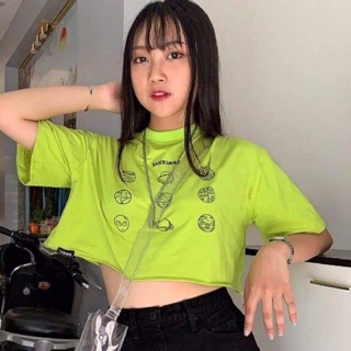 Áo crop tay lỡ ( kèm clip hình thật )