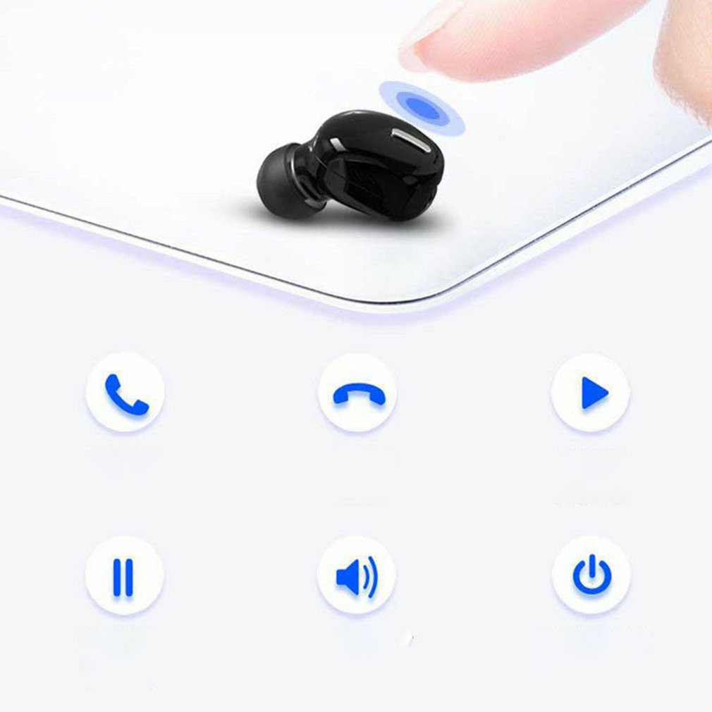 Tai nghe chơi game thể thao không dây Bluetooth 5.0 mini có micro rảnh tay