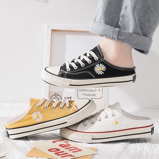 Thanh Lý Giày Sục Hoa Cúc Trắng, Xanh, Tím Ulzzang